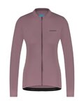 SHIMANO Cyklistický dres s dlhým rukávom zimný - KAEDE THERMAL LONG - fialová