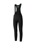 SHIMANO Cyklistické nohavice dlhé s trakmi - ELEMENT - čierna