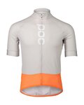 POC Cyklistický dres s krátkym rukávom - M'S ESSENTIAL ROAD - šedá/oranžová