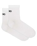 POC Cyklistické ponožky klasické - CADENCE ROAD AIR SOCKS - biela