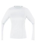 GORE Cyklistické tričko s dlhým rukávom - BASE LAYER - biela