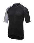 GORE Cyklistický dres s krátkym rukávom - C5 - biela/čierna