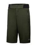 GORE Cyklistické nohavice krátke bez trakov - C5 - zelená