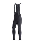 GORE Cyklistické nohavice dlhé s trakmi - C3 THERMO - čierna