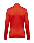 GORE Cyklistické tričko s dlhým rukávom - EVERYDAY THERMO 1/4-ZIP WMN - oranžová
