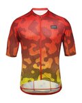 GORE Cyklistický dres s krátkym rukávom - RAIN CAMO - oranžová/žltá