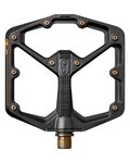 CRANKBROTHERS pedále - STAMP 11 LARGE - čierna/zlatá