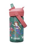 CAMELBAK Cyklistická fľaša na vodu - THRIVE FLIP STRAW KIDS 0,4l - zelená/ružová
