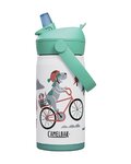 CAMELBAK Cyklistická fľaša na vodu - THRIVE FLIP STRAW KIDS VSS 0,35 L - biela/viacfarebná