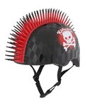 BELL Cyklistická prilba - SKULL HAWK - čierna/červená
