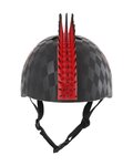 BELL Cyklistická prilba - SKULL HAWK - čierna/červená