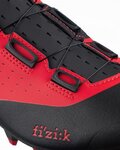 FIZIK Cyklistické tretry - VENTO X3 OVERCURVE - červená/čierna