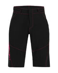 SANTINI Cyklistické nohavice krátke bez trakov - SELVA - červená/čierna