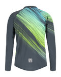 SANTINI Cyklistický dres s dlhým rukávom zimný - SASSO - zelená/šedá