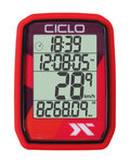 CICLOSPORT tachometer - PROTOS 205 - červená