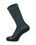 SANTINI Cyklistické ponožky klasické - PURO - zelená/čierna