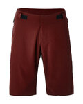 SANTINI Cyklistické nohavice krátke bez trakov - FULCRO - bordová
