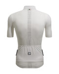SANTINI Cyklistický dres s krátkym rukávom - COLORE PURO - biela