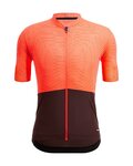 SANTINI Cyklistický dres s krátkym rukávom - COLORE RIGA - oranžová