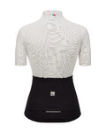 SANTINI Cyklistický dres s krátkym rukávom - COLORE RIGA - biela/čierna