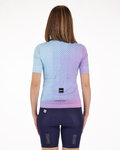 SANTINI Cyklistický dres s krátkym rukávom - PAWS FORMA - ružová/fialová