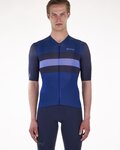 SANTINI Cyklistický dres s krátkym rukávom - ECO SLEEK NEW BENGAL  - modrá