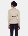 SANTINI Cyklistická zateplená bunda - ADAPT MULTI - ivory
