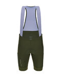 SANTINI Cyklistické nohavice krátke s trakmi - CARGO - zelená