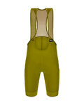 SANTINI Cyklistické nohavice krátke s trakmi - RTR - zelená