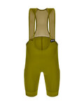 SANTINI Cyklistické nohavice krátke s trakmi - RTR - zelená