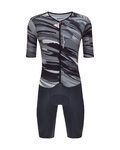SANTINI Cyklistická kombinéza - MADSS V2 - čierna/šedá