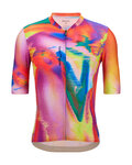 SANTINI Cyklistický dres s krátkym rukávom - UNICO - červená/žltá/oranžová