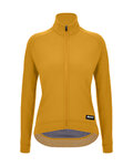 SANTINI Cyklistický dres s dlhým rukávom zimný - RTR - žltá