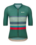 SANTINI Cyklistický dres s krátkym rukávom - BENGAL EVO - zelená