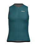 SANTINI Cyklistický dres bez rukávov - OPAL - modrá