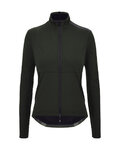 SANTINI Cyklistická zateplená bunda - WINDBLOCK - zelená