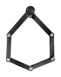 KRYPTONITE zámok na bicykel - KEEPER 585 FOLDABLE LOCK - čierna