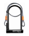 KRYPTONITE zámok na bicykel - KEEPER 12 STANDARD FLEX - čierna