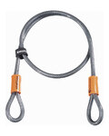KRYPTONITE Cyklistické príslušenstvo - KRYPTOFLEX 410 LOOPED - strieborná