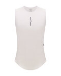 SANTINI Cyklistické tričko bez rukávov - DELTA - biela