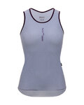 SANTINI Cyklistické tričko bez rukávov - DELTA - svetlo modrá