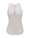 SANTINI Cyklistické tričko bez rukávov - DELTA - biela