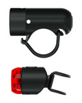 KNOG set svetiel - PLUG TWINPACK - čierna