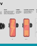 KNOG zadné svetlo - BLINDER V TRAFFIC - červená