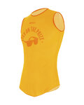 SANTINI Cyklistické tričko bez rukávov - UCI EYES - oranžová