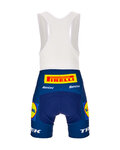 SANTINI Cyklistické nohavice krátke s trakmi - LIDL TREK - modrá
