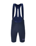 SANTINI Cyklistické nohavice krátke s trakmi - UNICO EDGE - modrá