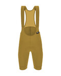 SANTINI Cyklistické nohavice krátke s trakmi - RTR - žltá