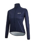 SANTINI Cyklistická vetruodolná bunda - NEBULA - modrá