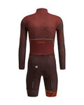 SANTINI Cyklistická kombinéza - CROSS RUGGINE - hnedá